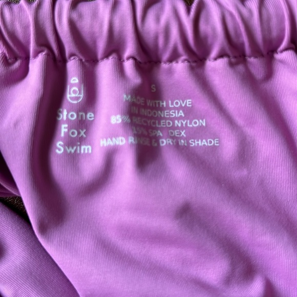 Stone Fox Swim lilac lele Bikini Top and bijou bikini bottom - Picture 5 of 5